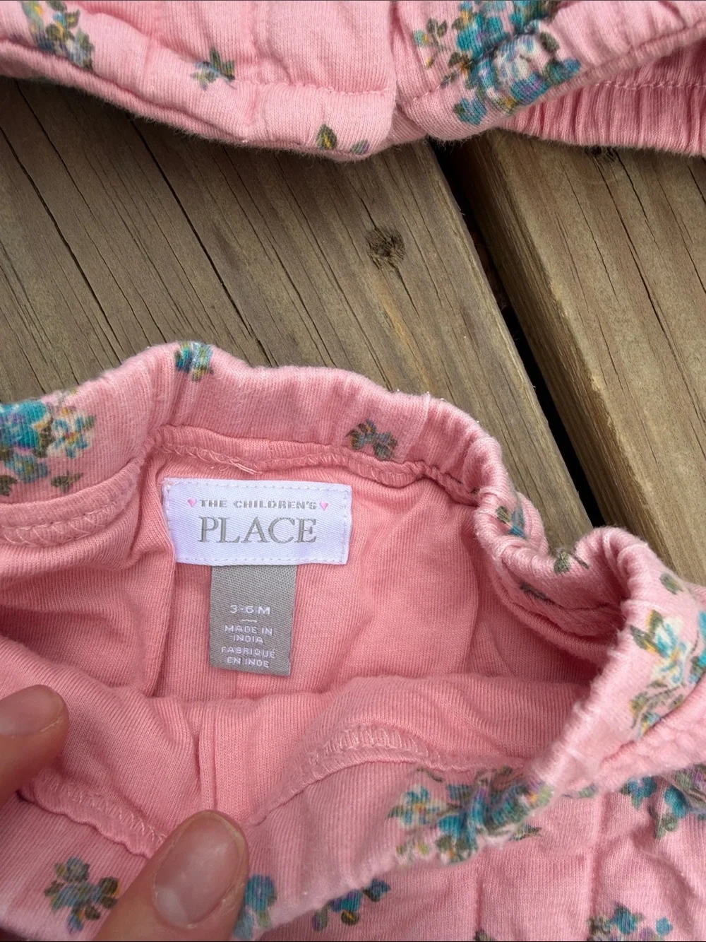 Pink Floral Quilted Baby Set